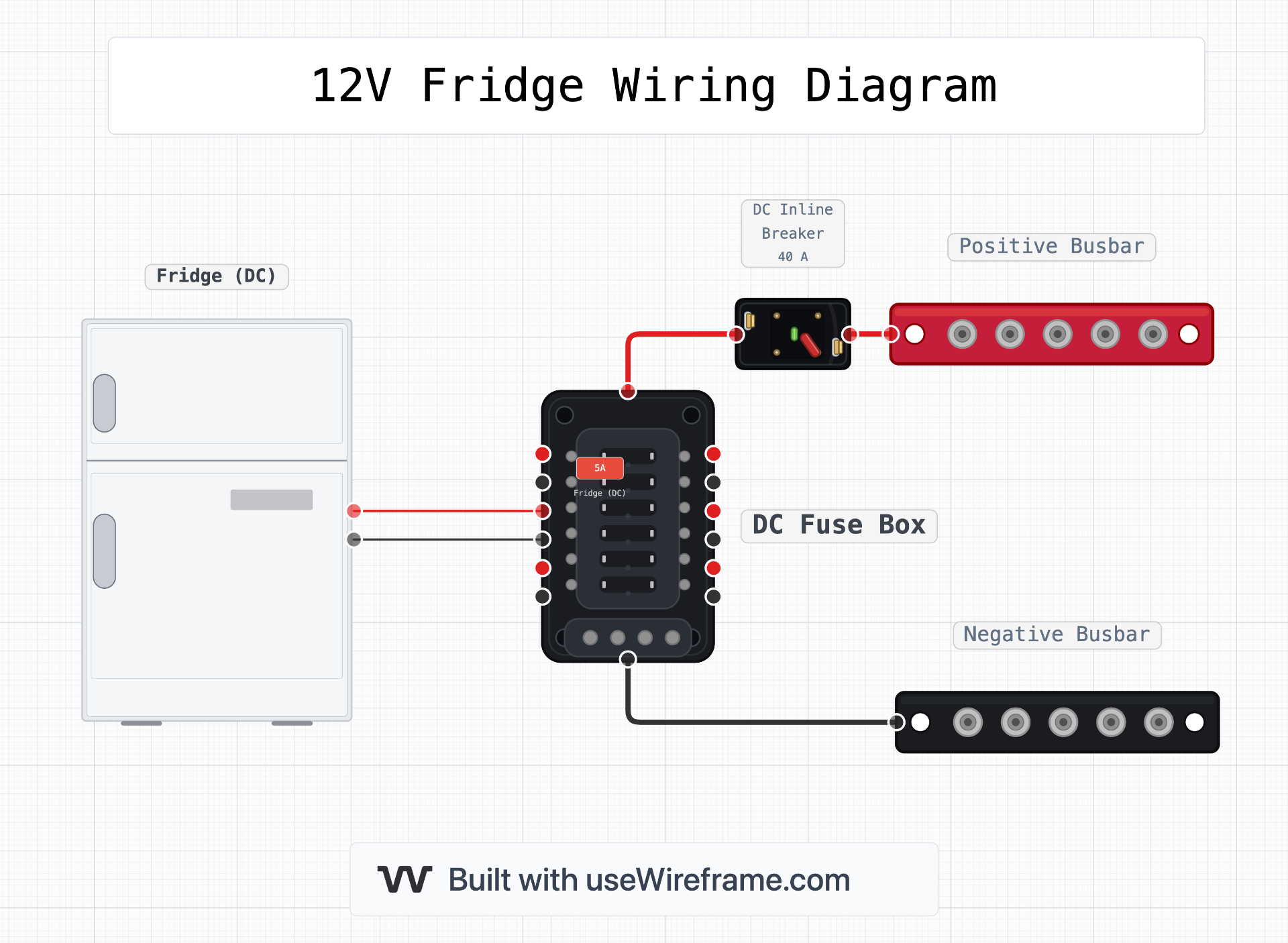 12V Fridge Wiring Diagram Compressor Fridge Wireframe 12v-fridge-wiring-diagram-compressor-fridge-wireframe